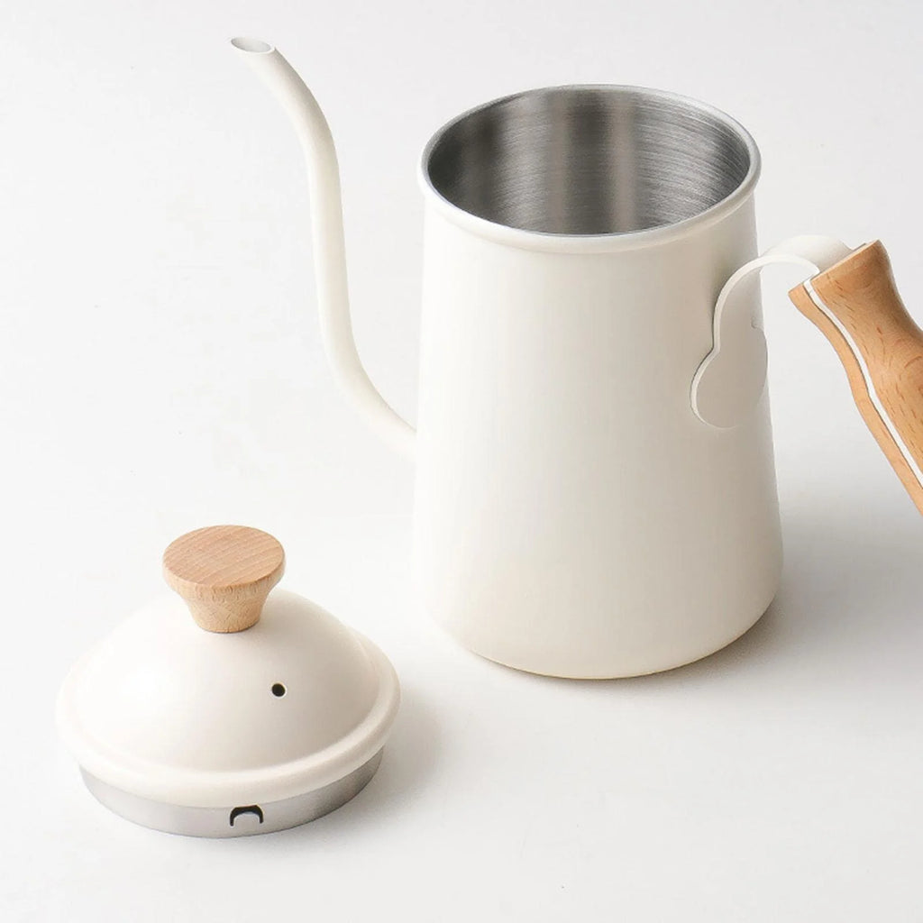 Beige Stainless Steel Gooseneck Coffee Kettle I21169