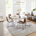 Vegan Leather Dining Chair Y6349