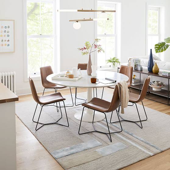 Vegan Leather Dining Chair Y6349
