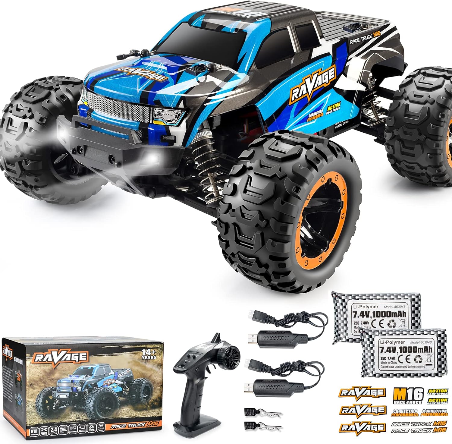 1:16 Scale 4WD 40km/h High Speed Remote Control Car D227868