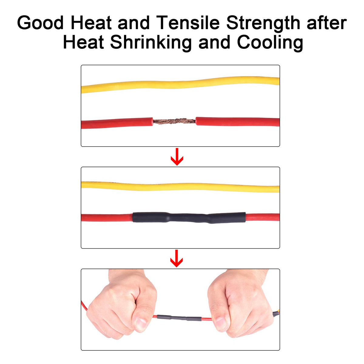 82 Ft 1/2 Inch 3:1 Waterproof Heat Shrink Tubing Black Pack of 2 O4213