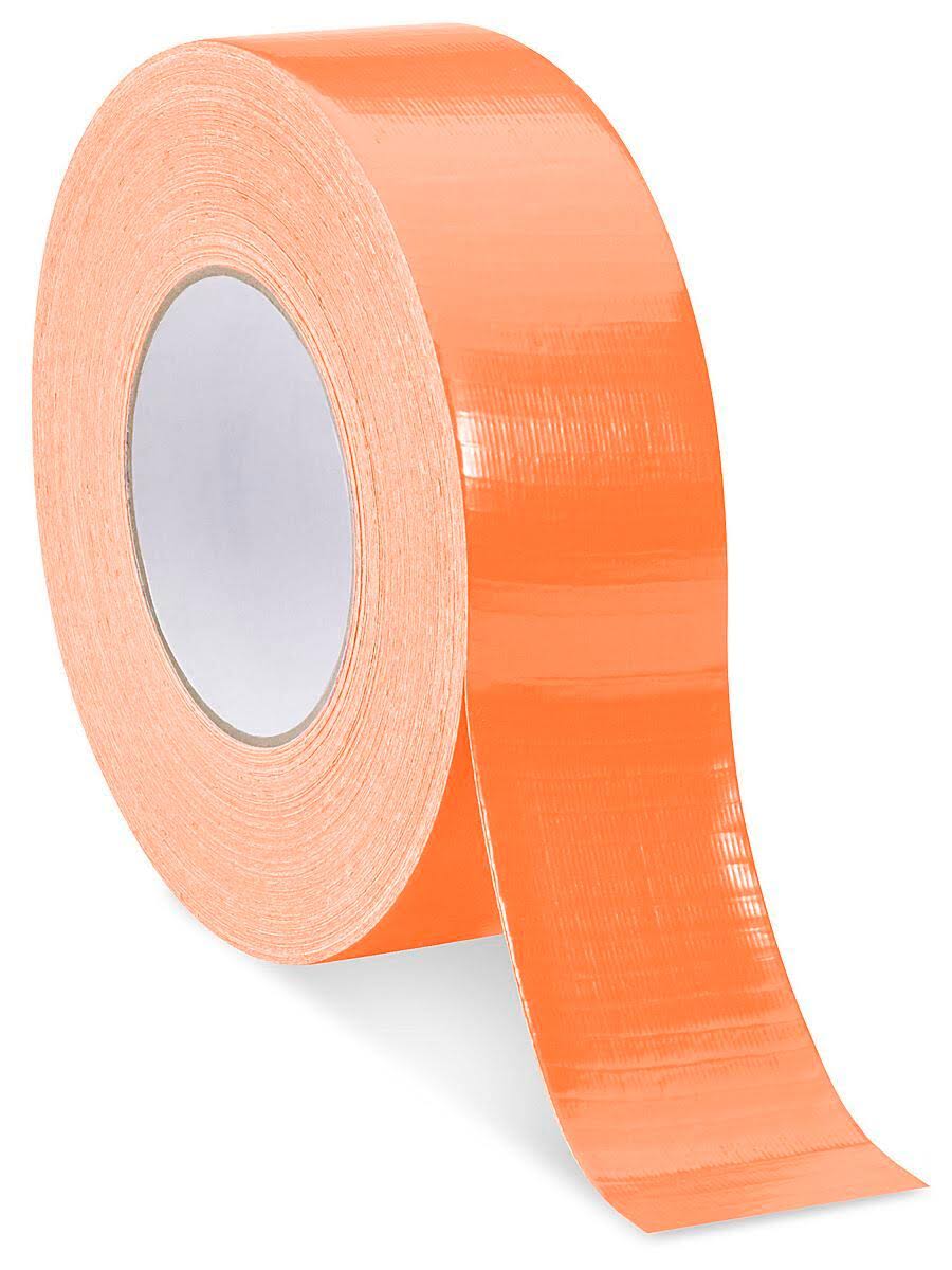 Fluorescent Orange Industrial Duct Tape, 2 x 22 x 60 yds, 4 Rolls Y53276