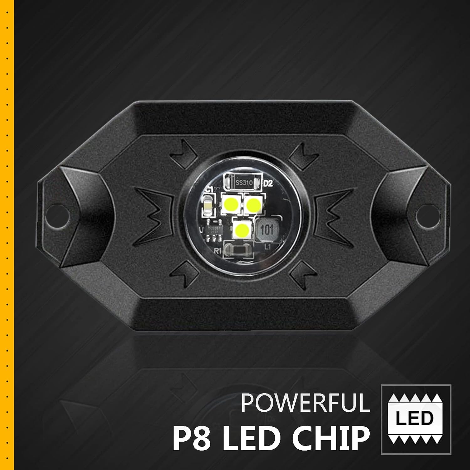 White 16Pods Waterproof LED Underglow Light for Truck Car ATV UTV SUV Off Road Boat E399