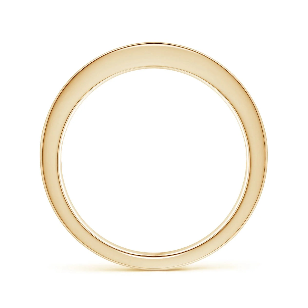 Natural Emerald Ring in 14K Yellow Gold, Size 6, 2mm I79506