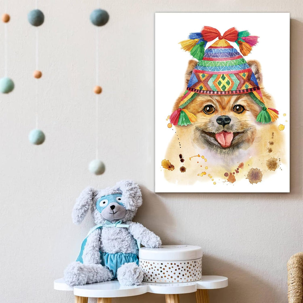 Cute Dog Canvas Wall Artwork 12*16inch K135