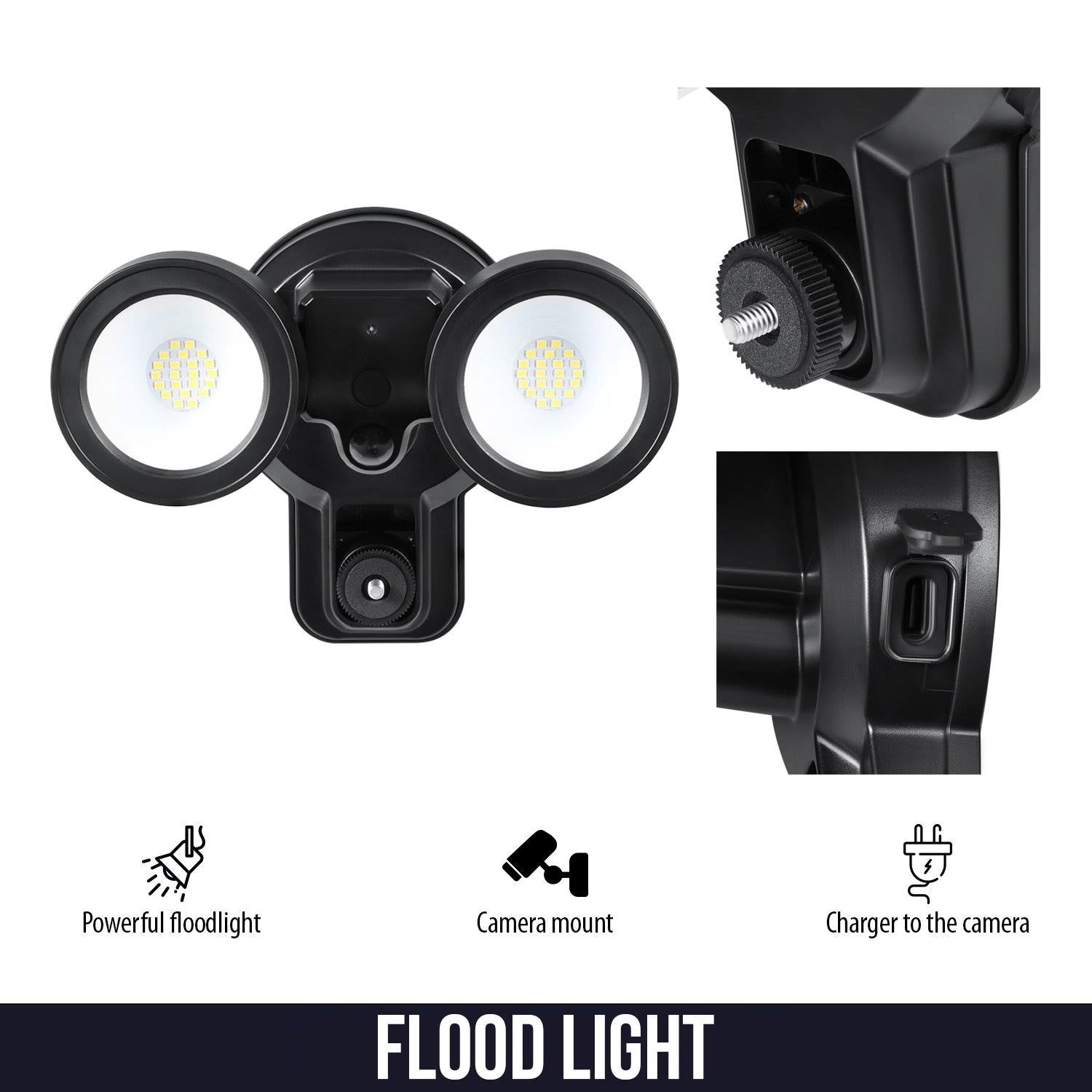 3-in-1 Floodlight, Charger and Mount for Arlo Ultra/Ultra 2 and Arlo Pro 3/Pro 4 (White) W347463