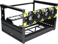 8 GPU Aluminum Open Air Mining Frame Case with Fans D349