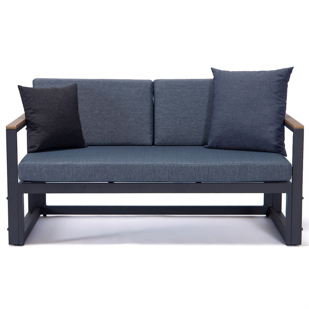 Black 3 Piece Outdoor Aluminum Sectional E392512