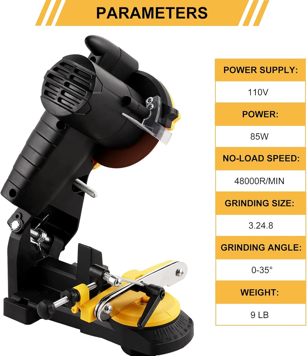 Electric Chainsaw Sharpener Grinder Vise Mount 110V Pack of 2 O34831