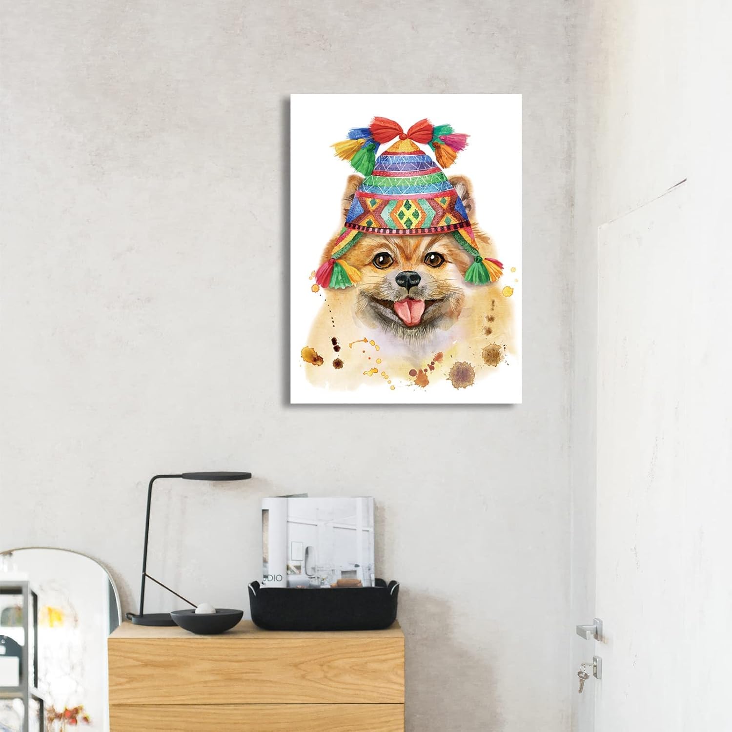 Cute Dog Canvas Wall Artwork 12*16inch K135