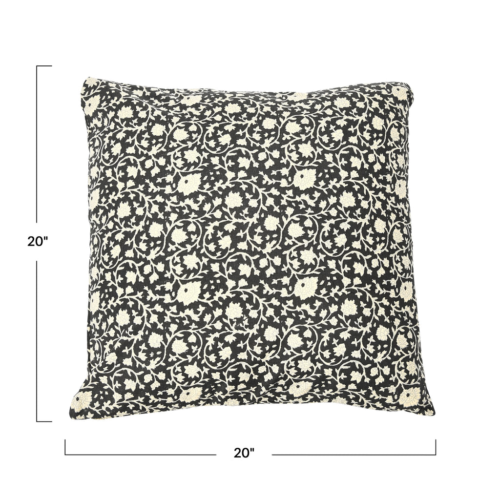 Black/White Cotton Throw Pillows R158