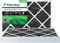 16x24x1 MERV 8 Pleated HVAC AC Furnace Filters with Activated Carbon (4-Pack, Black) H559