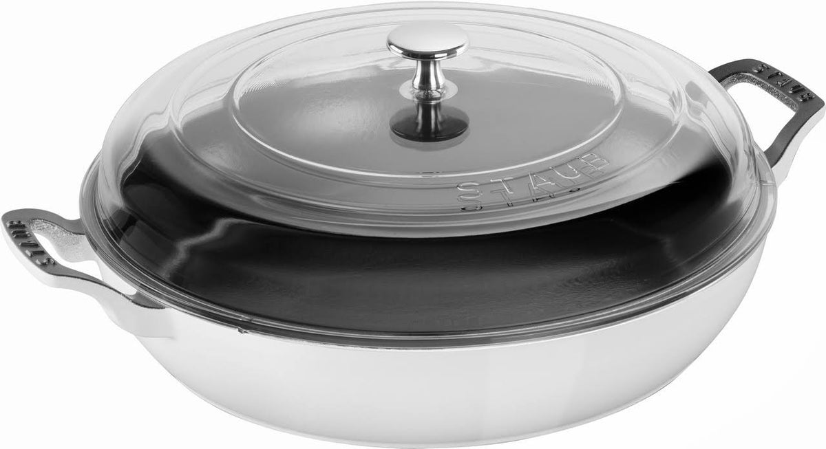3.5-Quart Cast Iron Braiser with Glass Lid J31006
