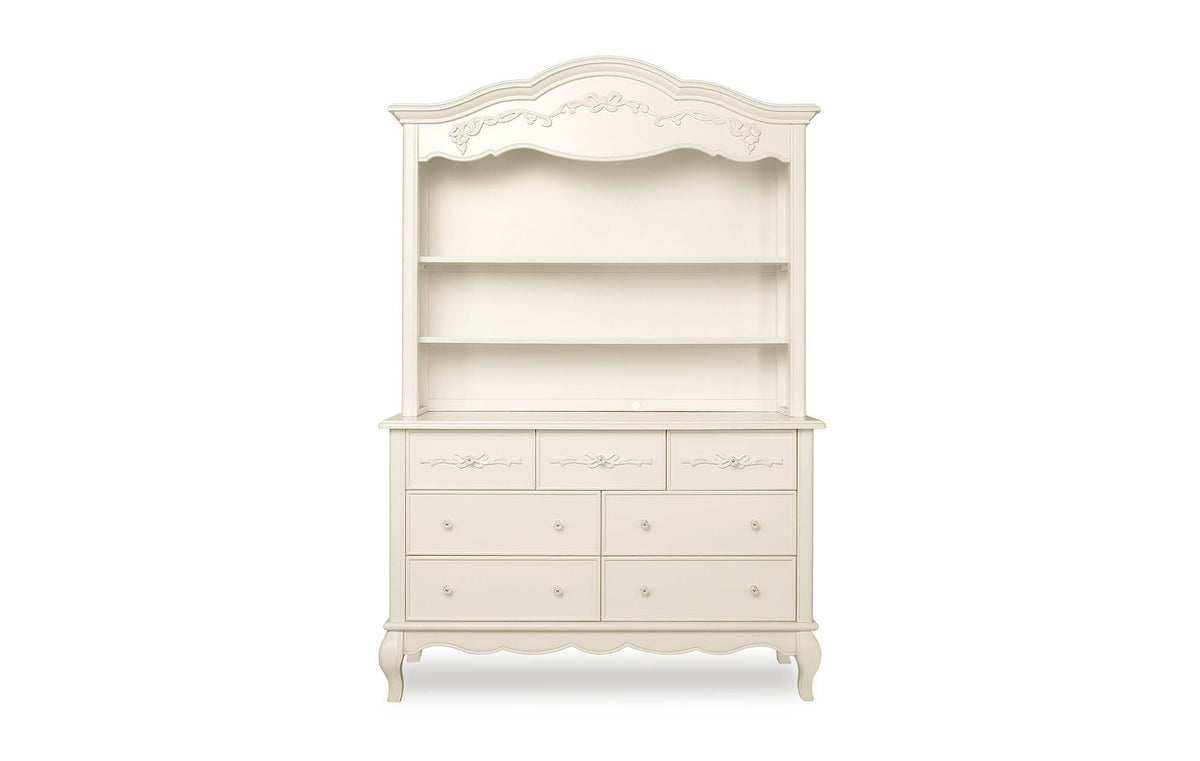 Ivory Lace Hutch Bookcase R68576
