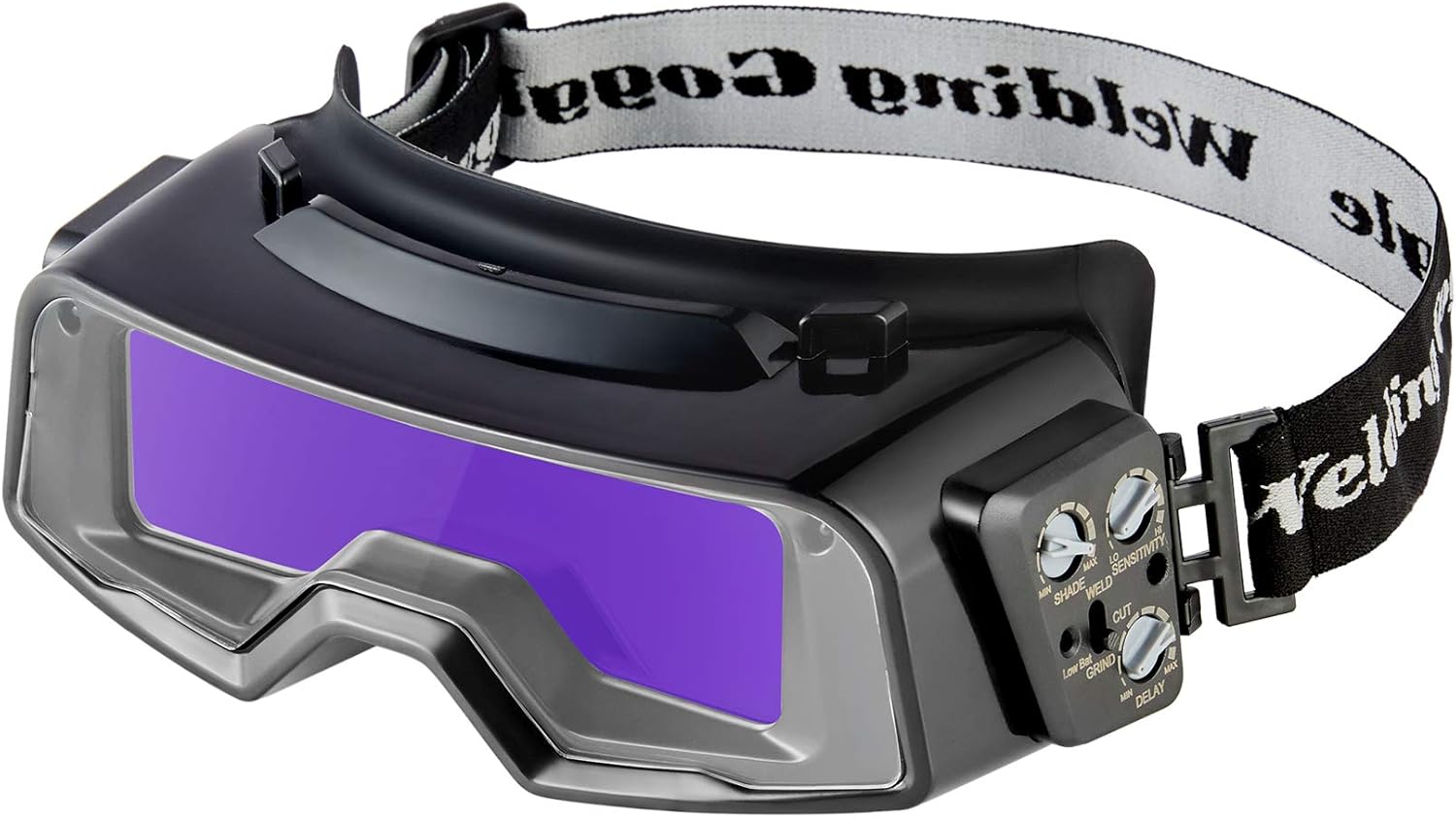 Auto Darkening Welding Goggles with Face Shield, Black Pack of 2 F325148