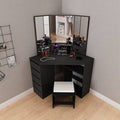Black Dressing Table with Drawer C8753