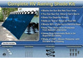 Blue 8x20 RV Awning Screen Room Kit S568