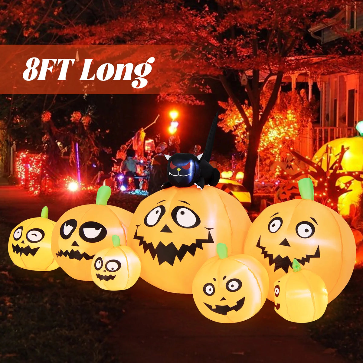 Inflatable Halloween Pumpkins Decor with LED Lights H287