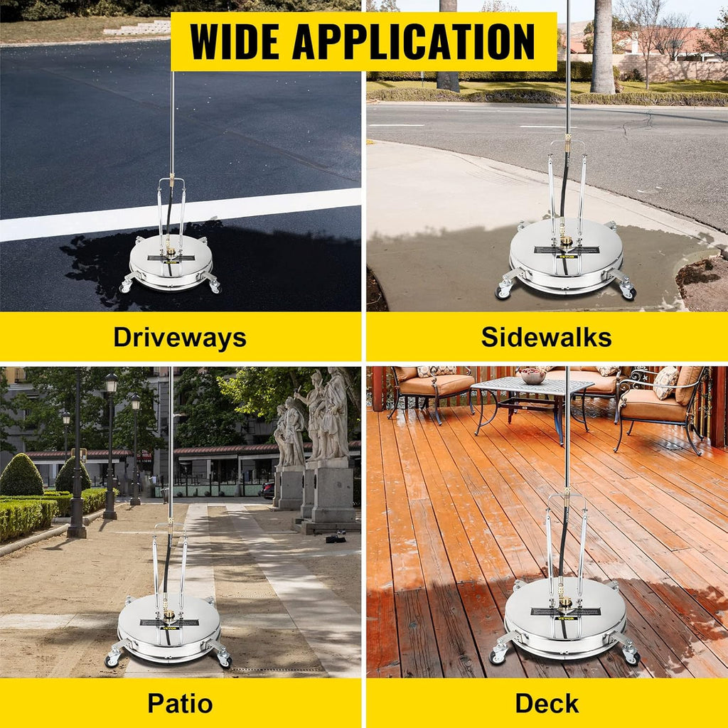 18 in 4000 PSI 304 Stainless Steel Pressure Surface Cleaner J978