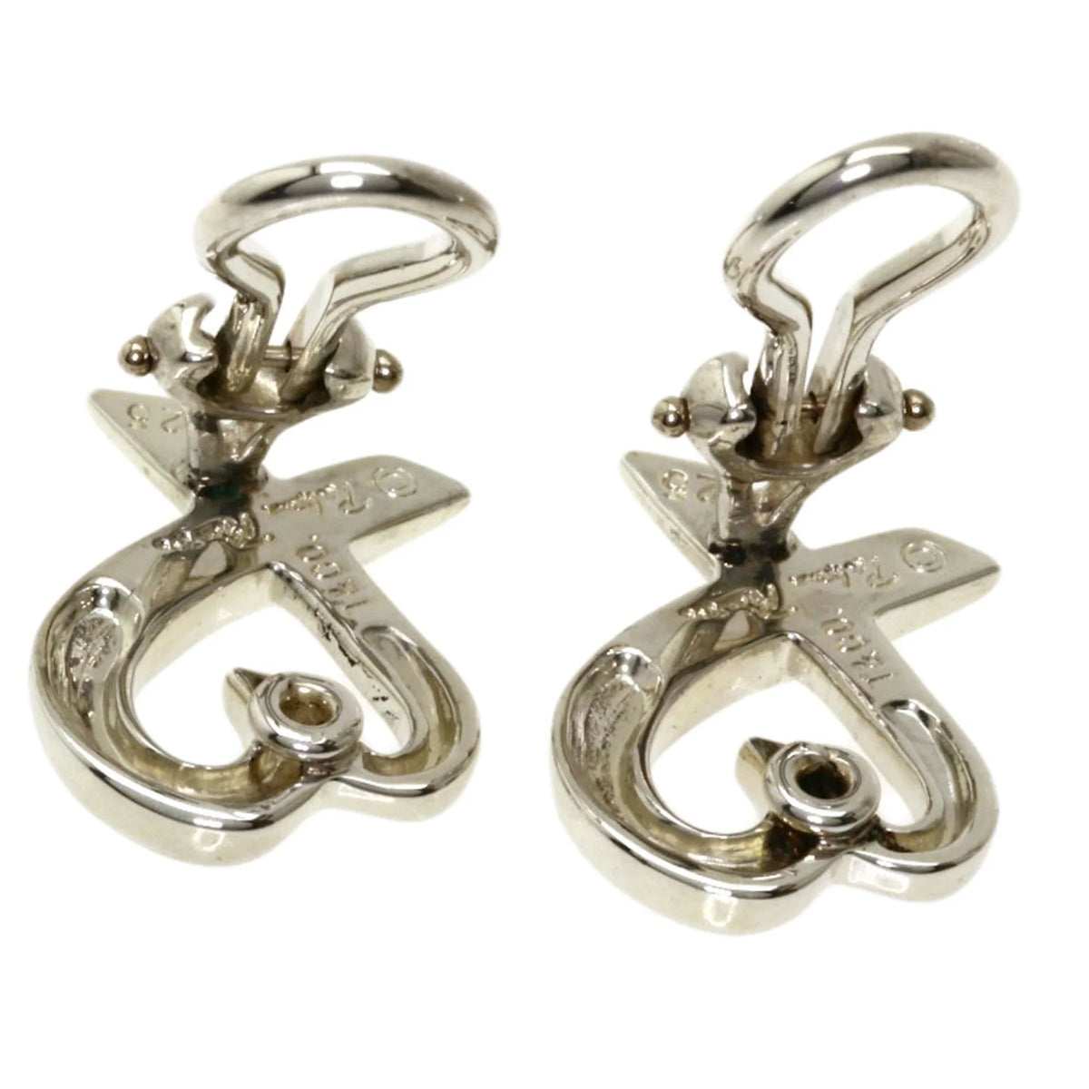 Loving Heart Earrings Silver E618