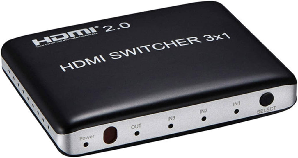 3 Port HDMI Switch HDMI2.0 4K@60Hz with IR Wireless Remote Control, Pack of 2 Y362