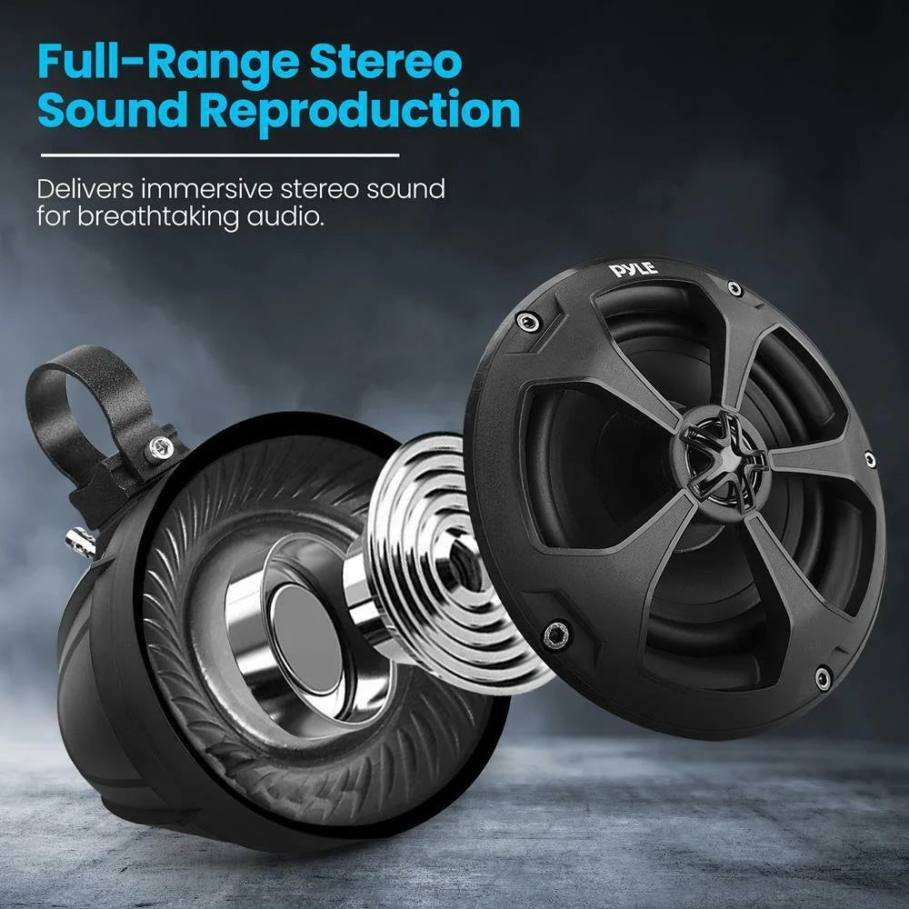 Water Resistant Marine Speaker with Wireless BT Audio Controller J755536