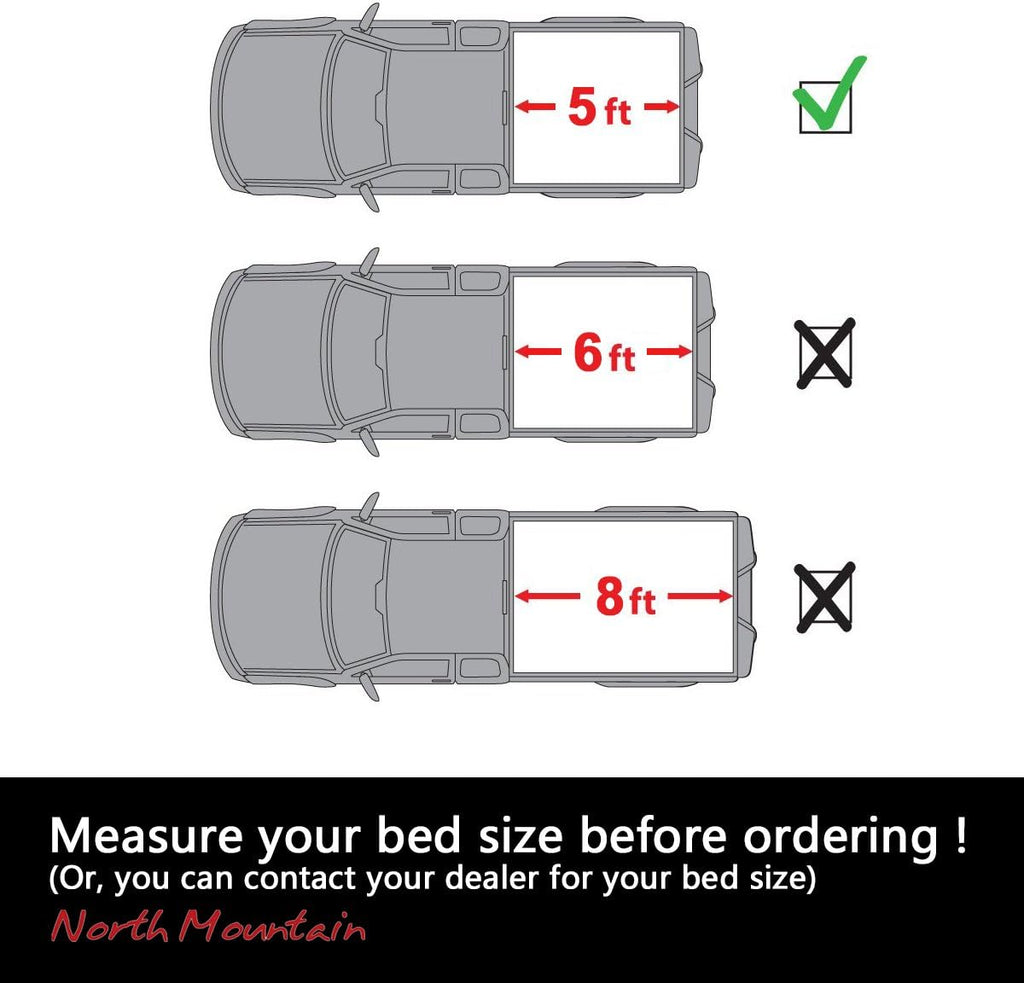 Soft Roll Up Tonneau Cover for Ford Ranger 5ft Bed O418