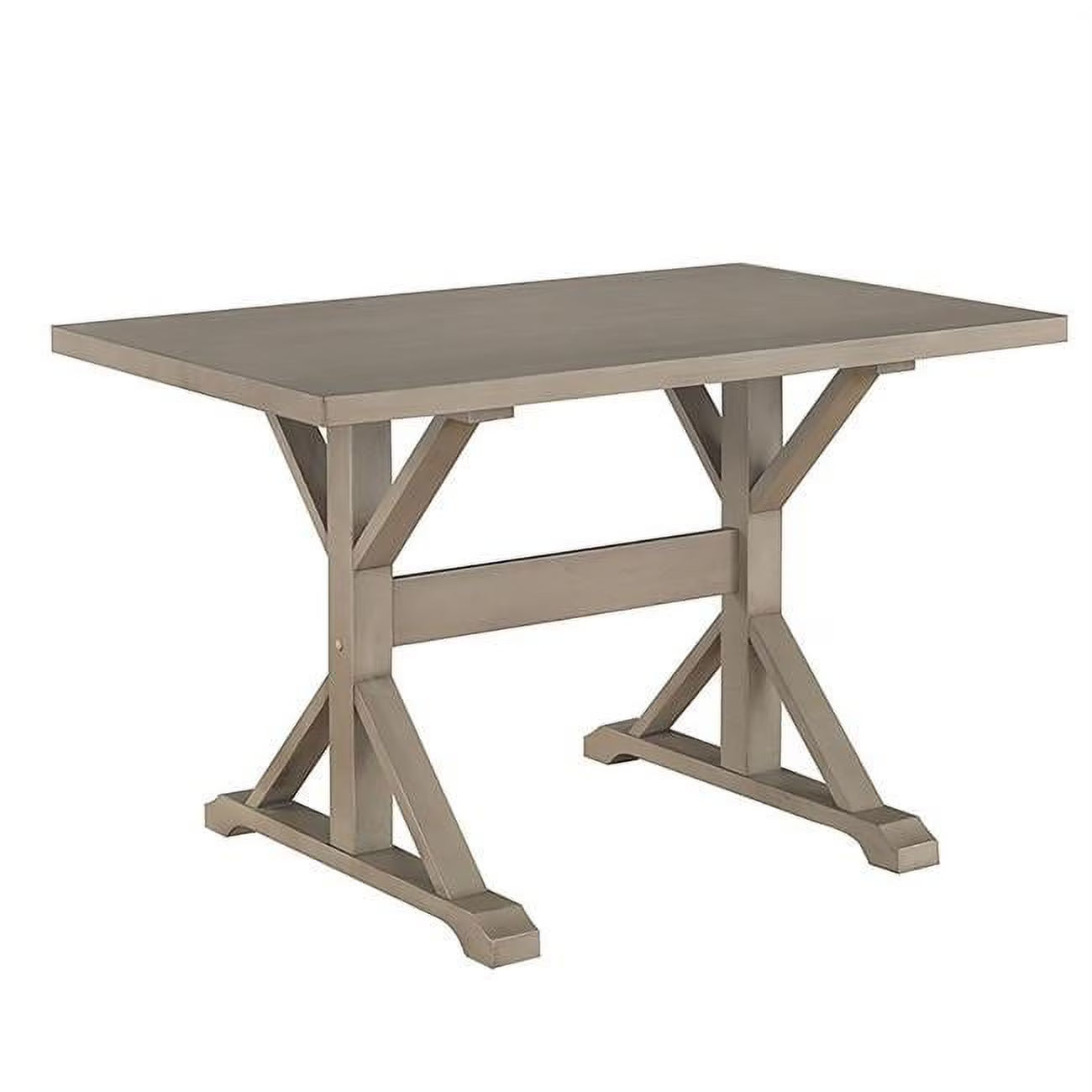 Weathered Gray Trestle Table A182016
