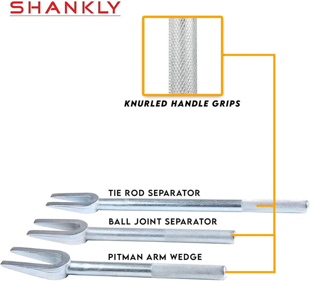 3 Piece Pickle Fork Tool Set with Heavy-Duty Balljoint Tool Case W486883