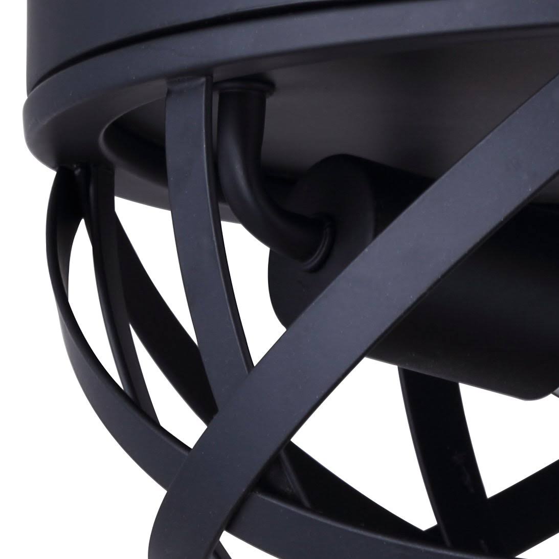 2 Light Flush Mount Black R8890