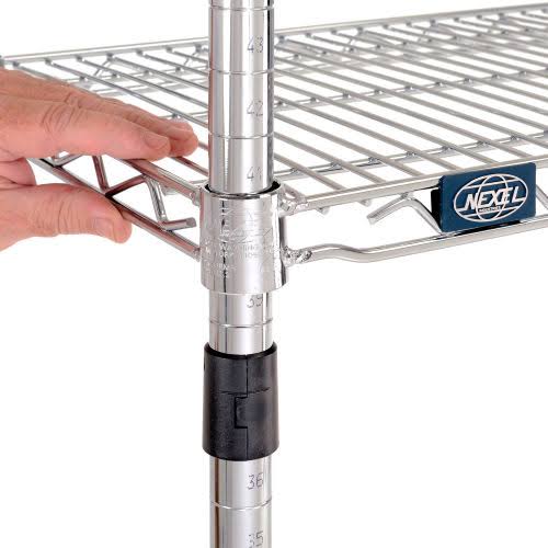 Chrome Wire Shelving Starter 30x22W x 14x22D x 74x22H W653560
