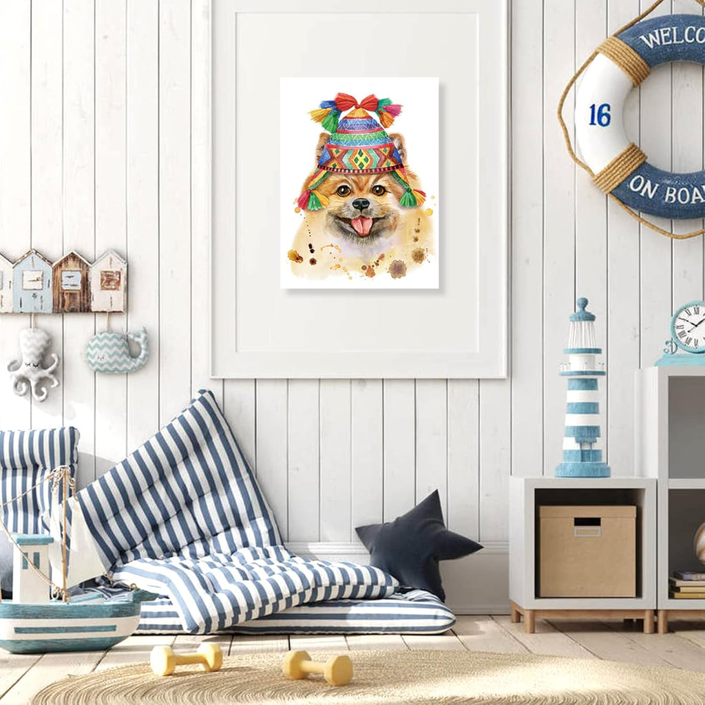 Cute Dog Canvas Wall Artwork 12*16inch K135