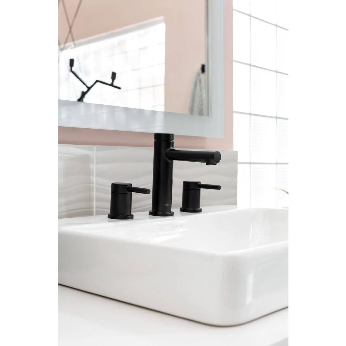 Brushed Nickel Widespread 2-Handle Bath Faucet Trim Kit S4285