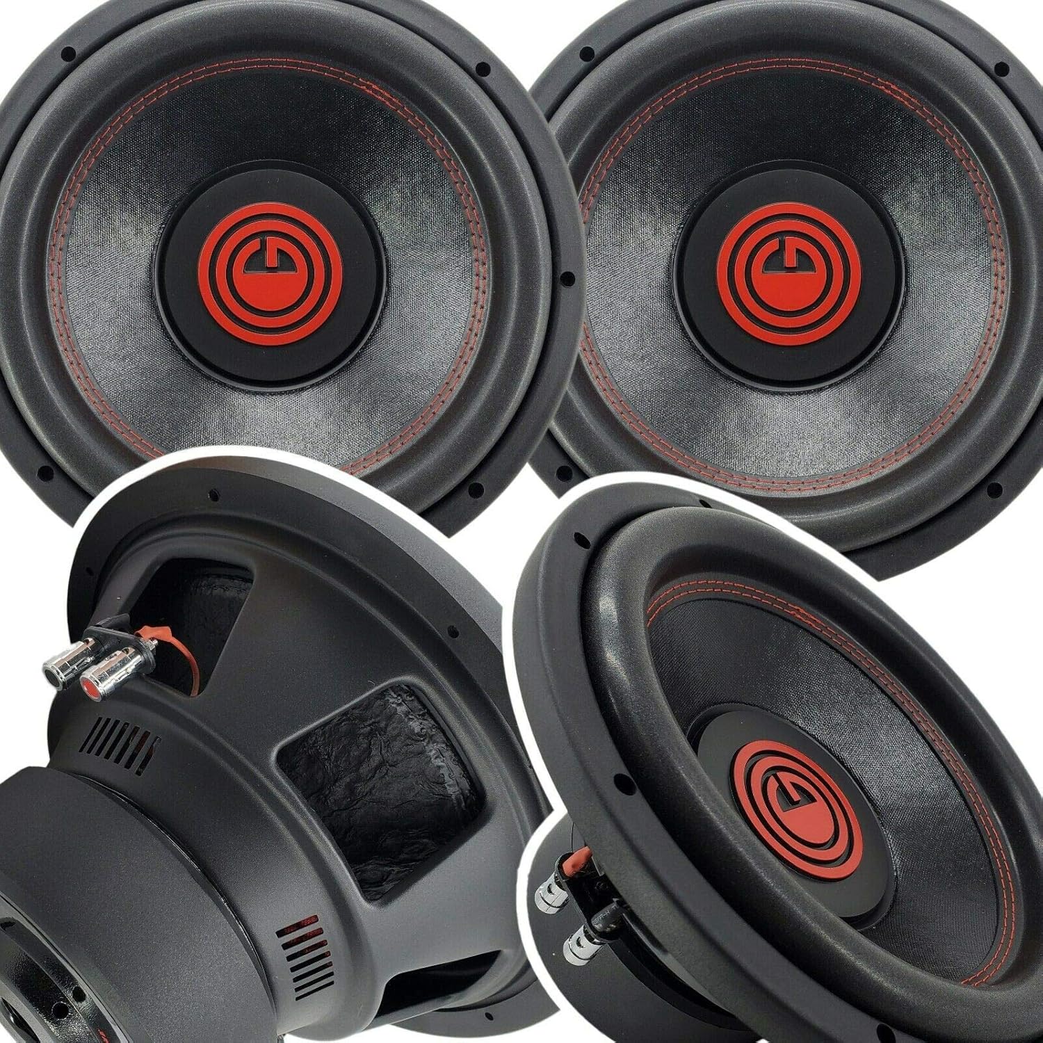 Pair of 12 Inch 4000 Watt Car Audio Subwoofer with 4 Ohm DVC Y128119