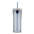 20 Oz Clear Tumbler with Straw V673