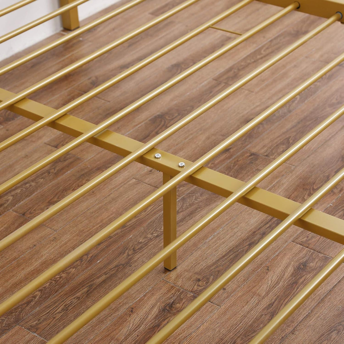 Gold Full Size Canopy Bed Frame M975