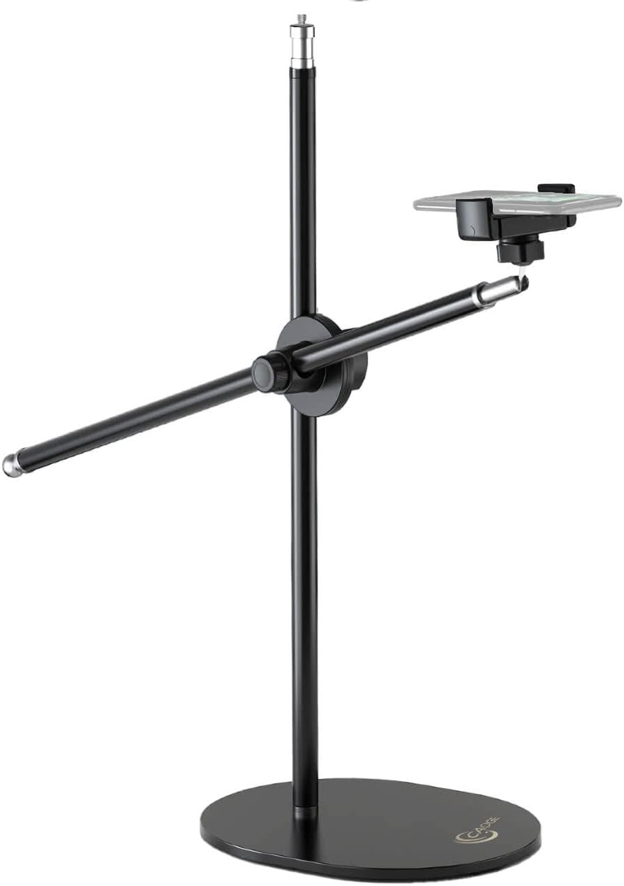 Adjustable Tabletop Phone Mount, 360° Rotation, Long Arm Bracket, Pack of 2 H507