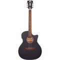 Matte Black Cutaway Orchestra Acoustic-Electric Guitar Y1916