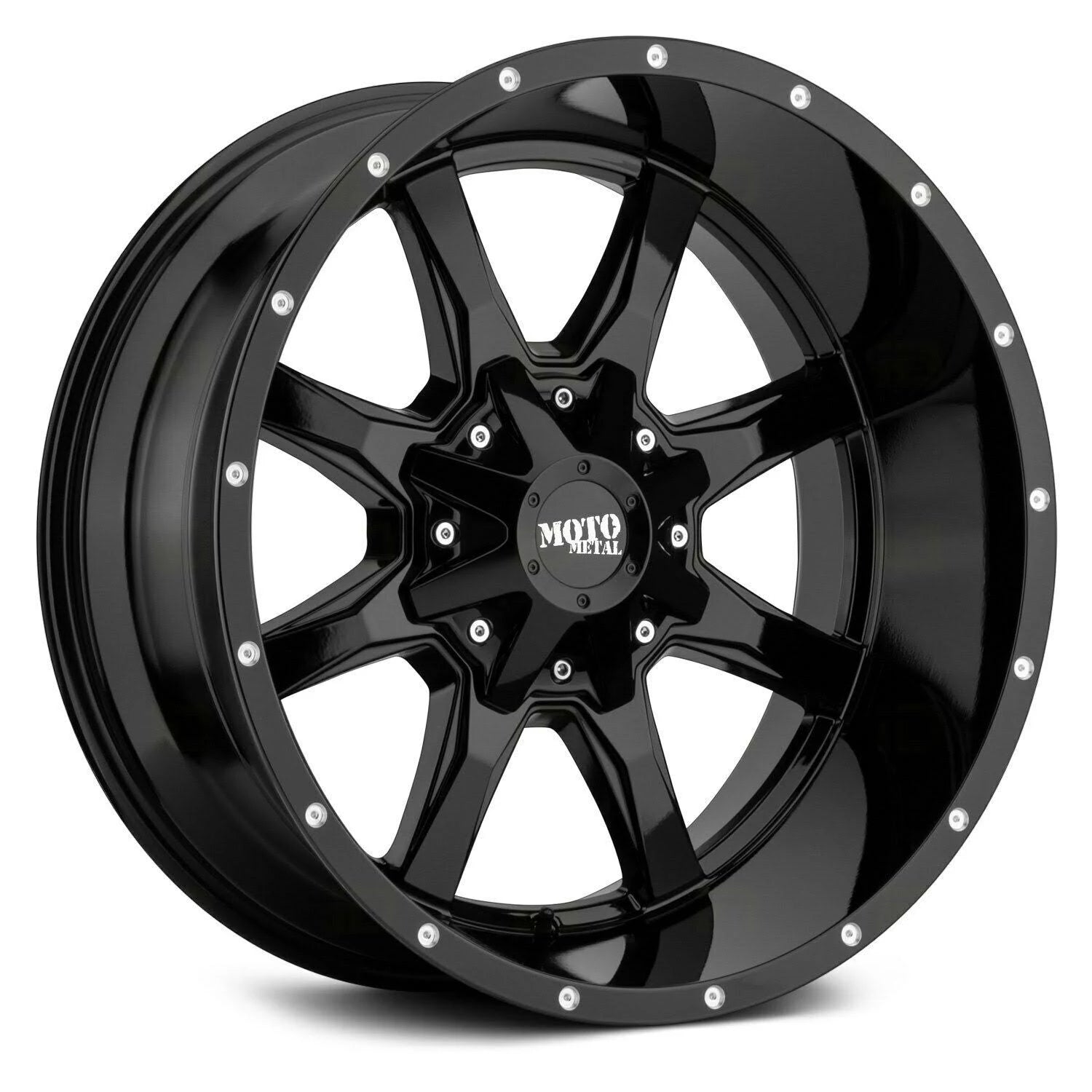 Gloss Black 18x10 8x165.1 -24mm Wheel U4511